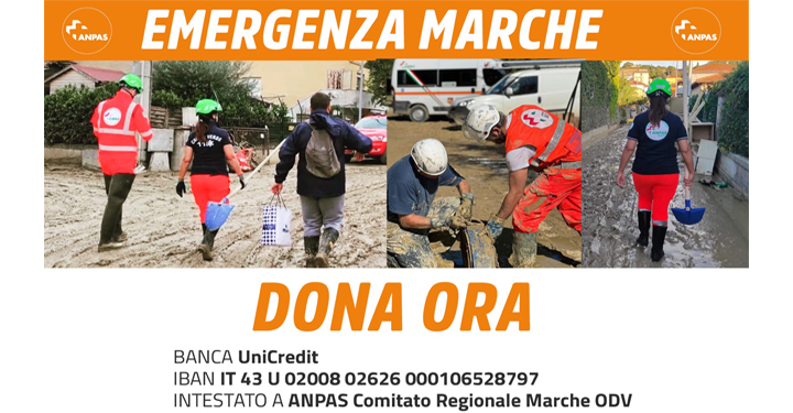 Raccolta fondi Emergenza alluvione Marche
